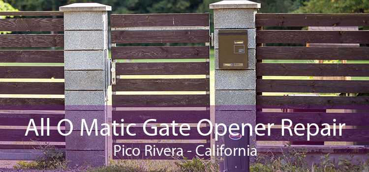 All O Matic Gate Opener Repair Pico Rivera - California